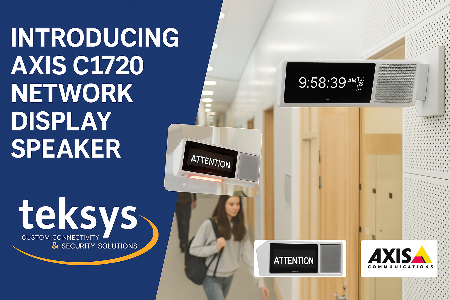 Axis C1720 smart speaker used in Texas schools through Teksys DIR contract